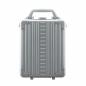 Preview: 13" Aluminum Vertical Briefcase Platinum - The vertical aluminum suitcase in elegant platinum design