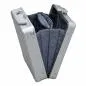 Preview: 14" Aluminum Vertical Briefcase Platinum - Your vertical aluminum suitcase for stylish business travels