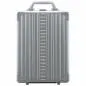 Preview: 16" Aluminium Vertical Briefcase Platin - Der Aluminium Koffer vertikal in luxuriösem Platin-Finish