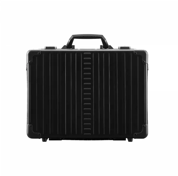 ALEON "17" Attaché Laptop Case, 33 cm - Onyx -" - Hochwertiger Aluminium Notebook- & Aktenkoffer