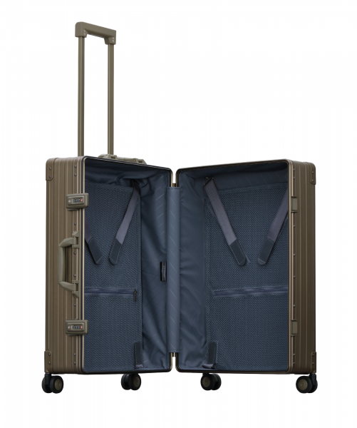 26" TRAVELER" - BRONZE - The Elegant Aluminum Suitcase for Luxurious Adventures and Stylish Traveling