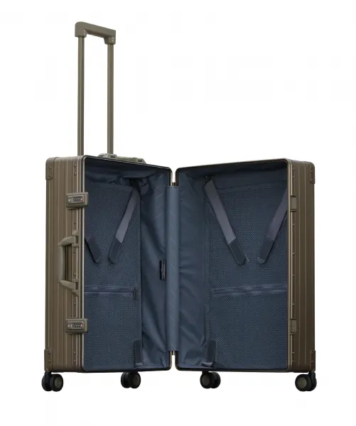 26" TRAVELER" - BRONZE - Der elegante Aluminium Reisekoffer für luxuriöse Abenteuer und stilvolles Reisen