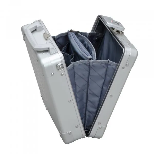 13" Aluminium Vertical Briefcase Platin - Der Aluminium Koffer vertikal in edlem Platin-Design