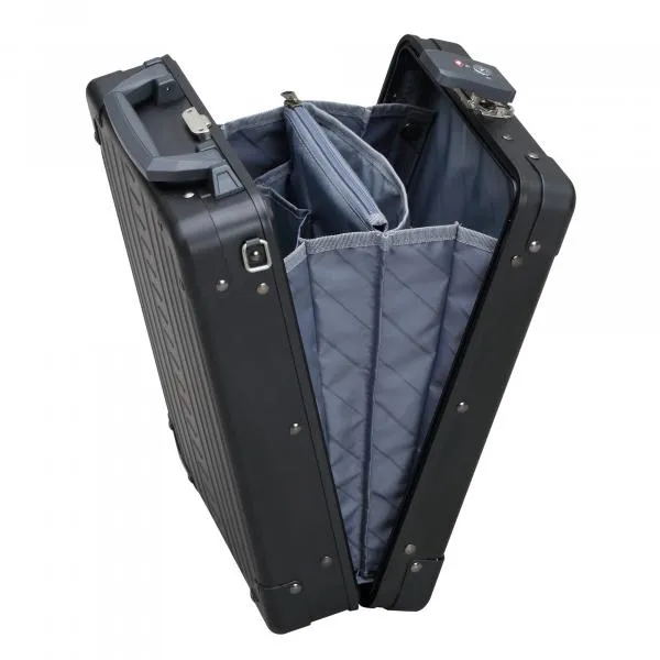 14" Aluminum Vertical Briefcase Onyx - The vertical aluminum suitcase meeting top business standards
