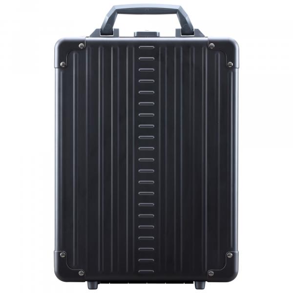 16" Aluminum Vertical Briefcase Onyx - The spacious vertical aluminum suitcase for professional demands