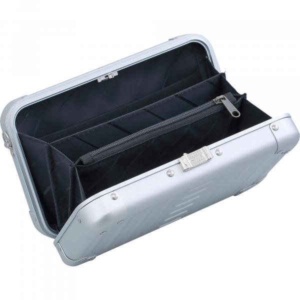 7.5" VANITY CASE - PLATINUM - A Luxurious Cosmetic Case with Style