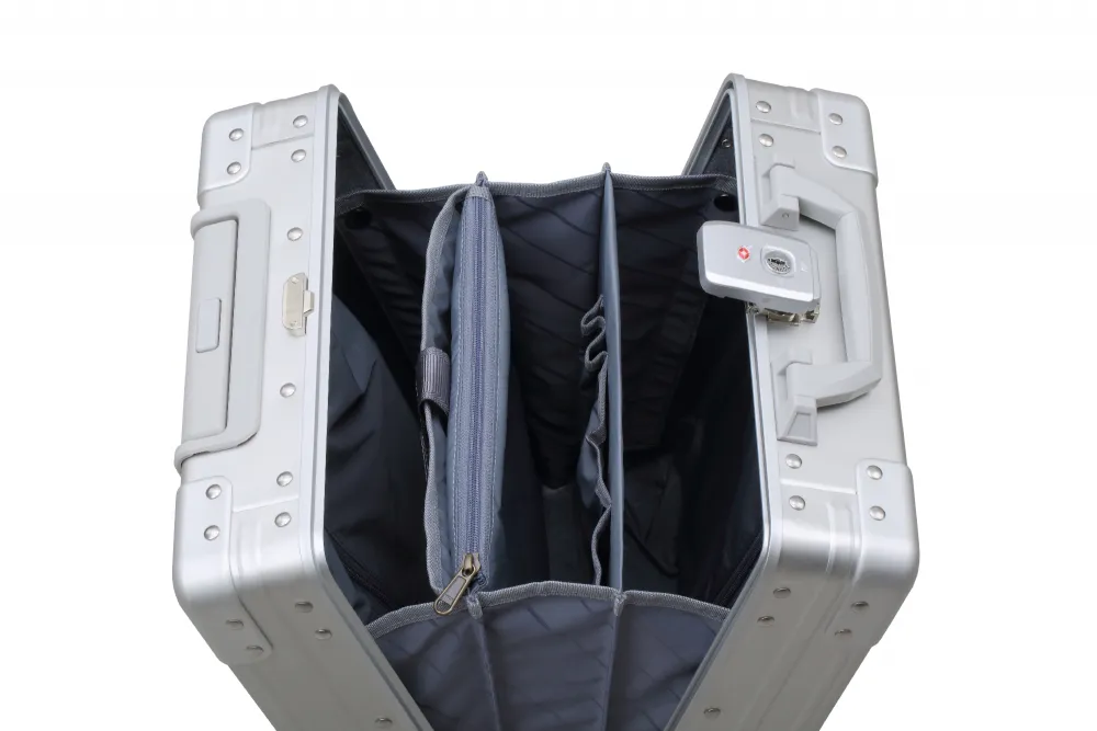 ALEON "Vertical Underseat Carry-On, 32 cm - Platinum" - Your stylish companion for business travels