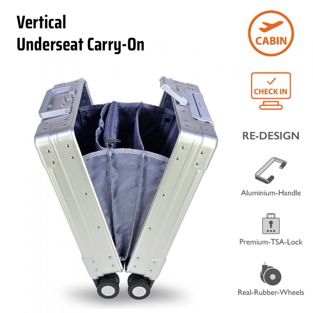 1755 Vertical Underseat Carry-On Platin