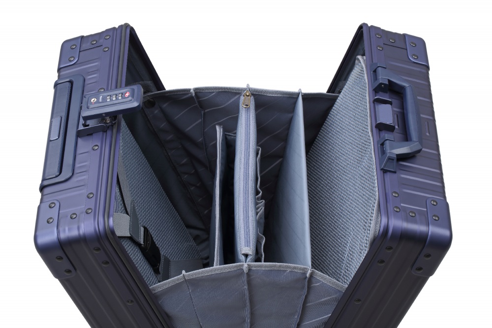 21" Vertical Business carry-on - Saphir open