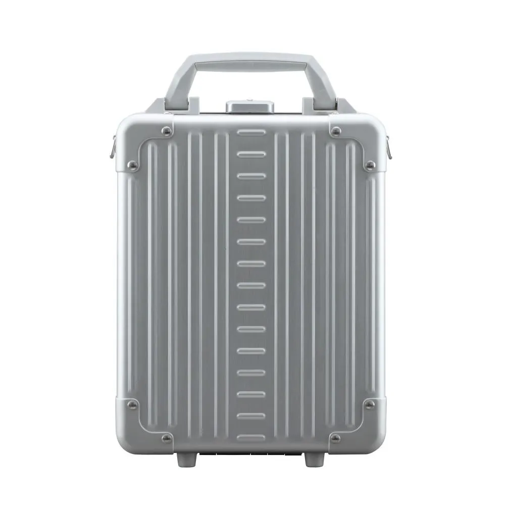 13" Aluminium Vertical Briefcase Platin - Der Aluminium Koffer vertikal in edlem Platin-Design